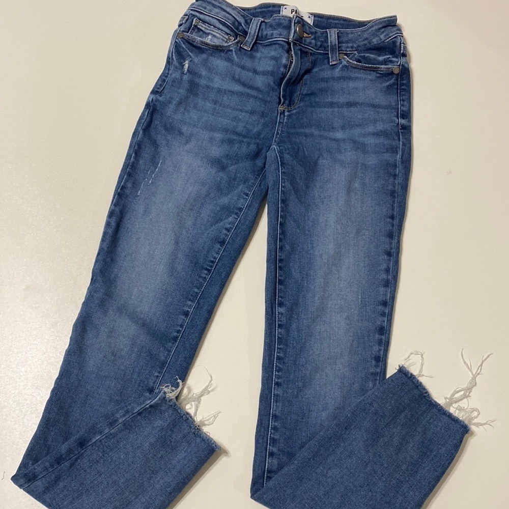 PAIGE VERDUGO ANKLE SKINNY JEANS size 25